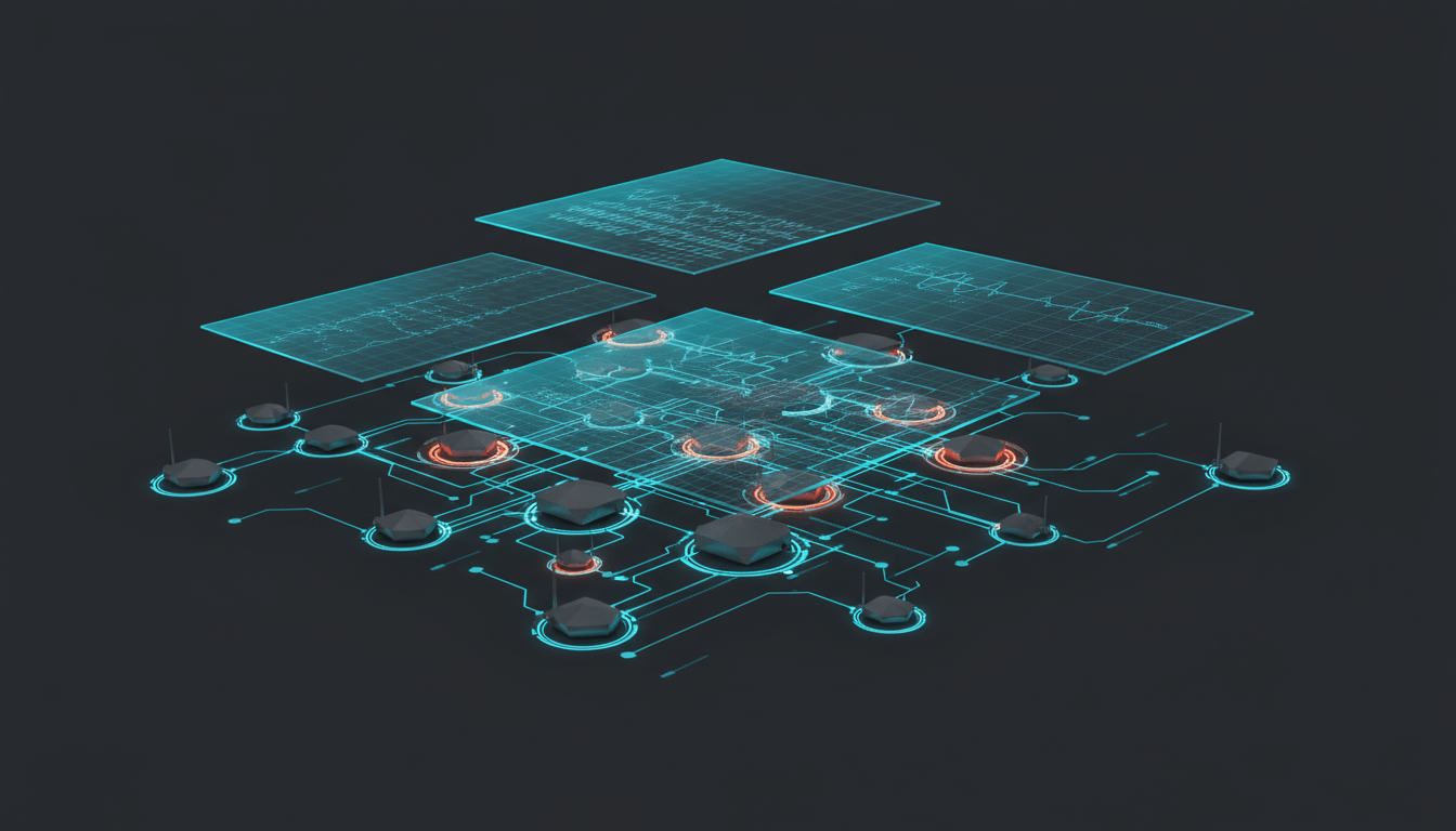 Cyan network topology lines fading into darkness, representing lost operational memory