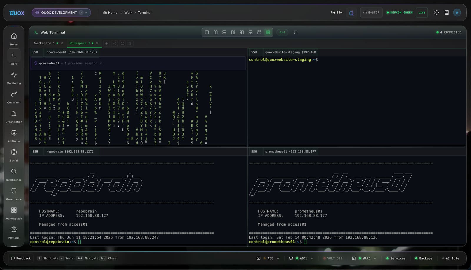 QuoxTerminal desktop app